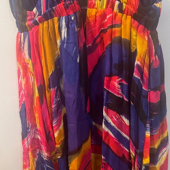 Diane Von Furstenberg Colorful Backless Dress Size 6 - Picture 10 of 10